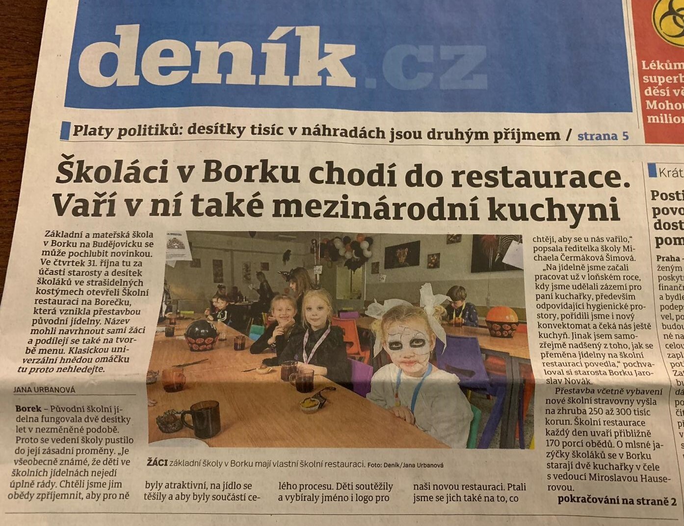 Aktuality z týdne od 4.11. – 8.11. 2024